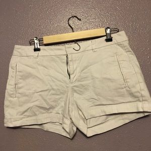 a.n.a. White Twill Shorts
